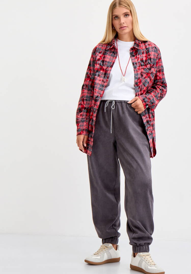 Брюки замшевые на резинке шир.  750, рис. 13