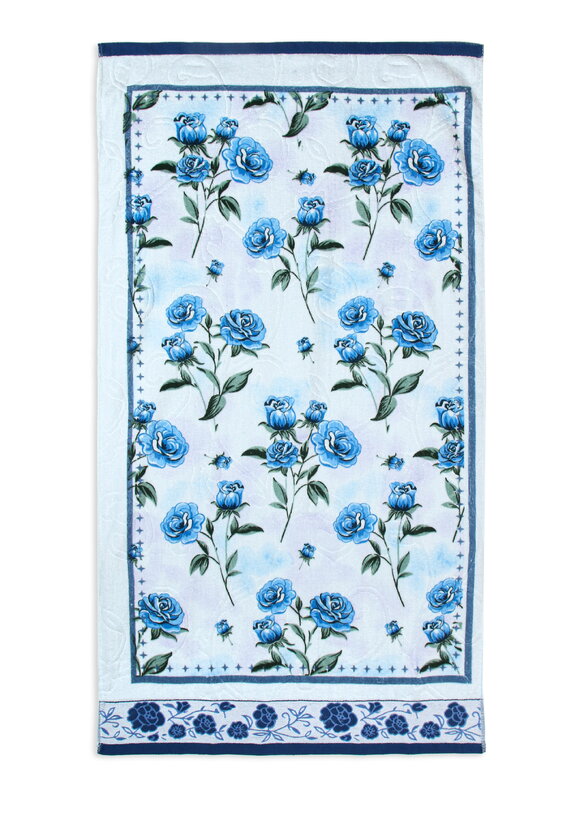 Махровое полотенце Бархатные лепестки шир.  580, рис. 21