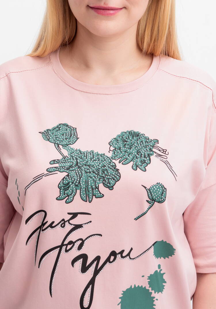 Футболка с принтом и рукавом 3/4 шир.  750, рис. 20