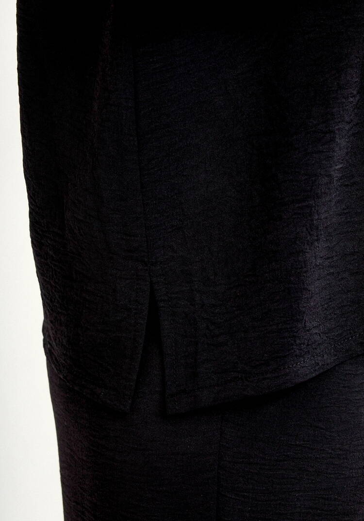 Блуза свободная со спущенным плечом шир.  750, рис. 6