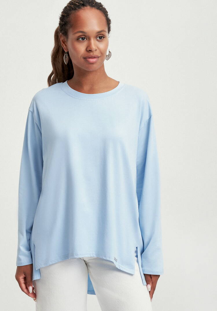 Туника свободного силуэта с разрезами шир.  750, рис. 14