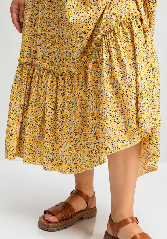 Юбка на резинке и с воланом по низу шир.  580, рис. 15