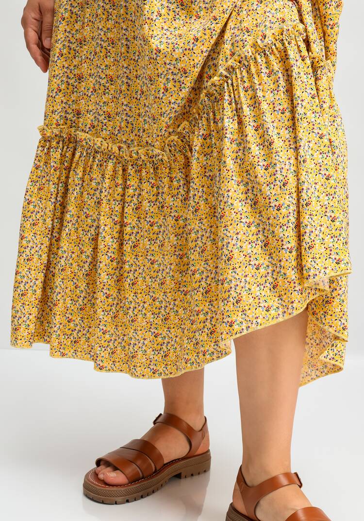 Юбка на резинке и с воланом по низу шир.  750, рис. 15