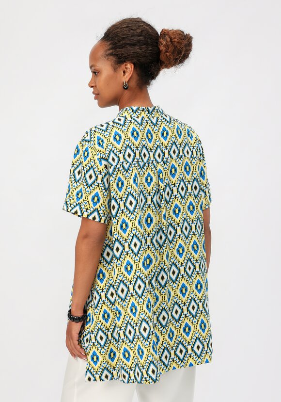 Блуза с геометрическим рисунком шир.  580, рис. 11