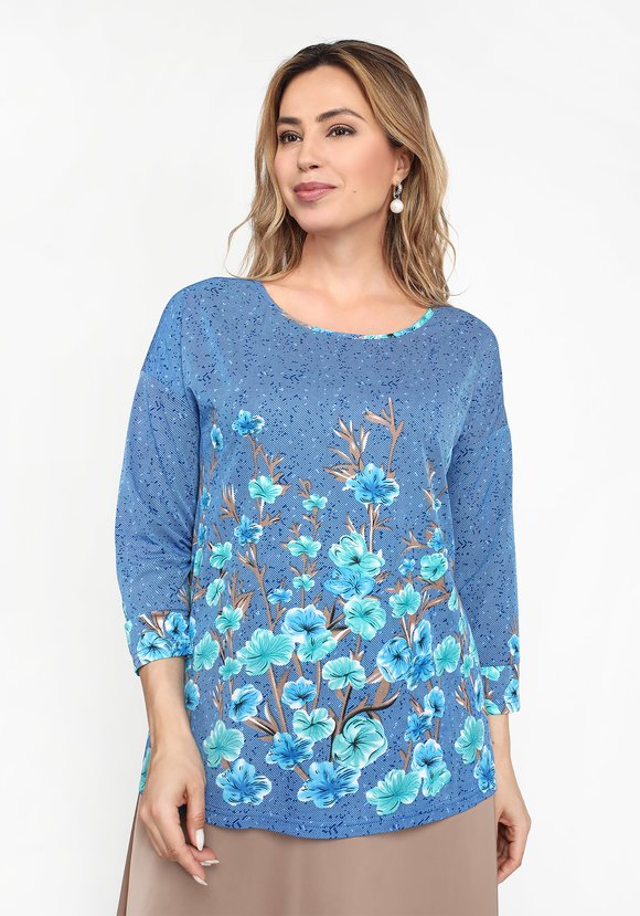 Туника полуприлегающего силуэта шир.  580, рис. 1