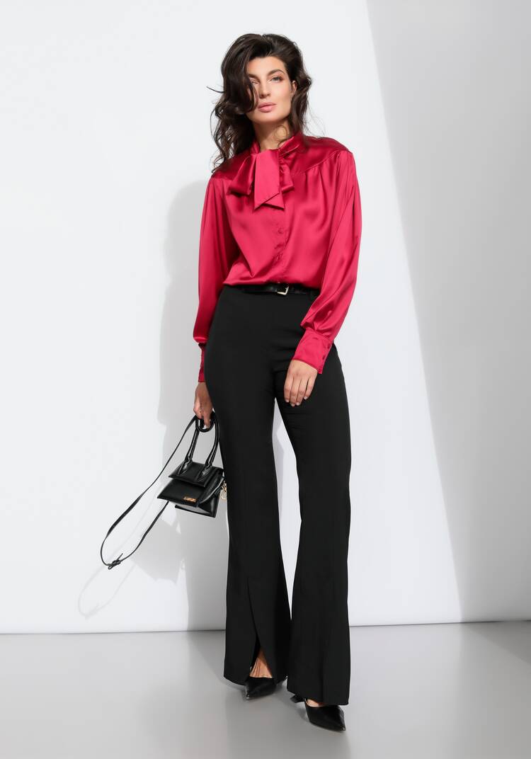 Блуза прямого силуэта с бантом шир.  750, рис. 37