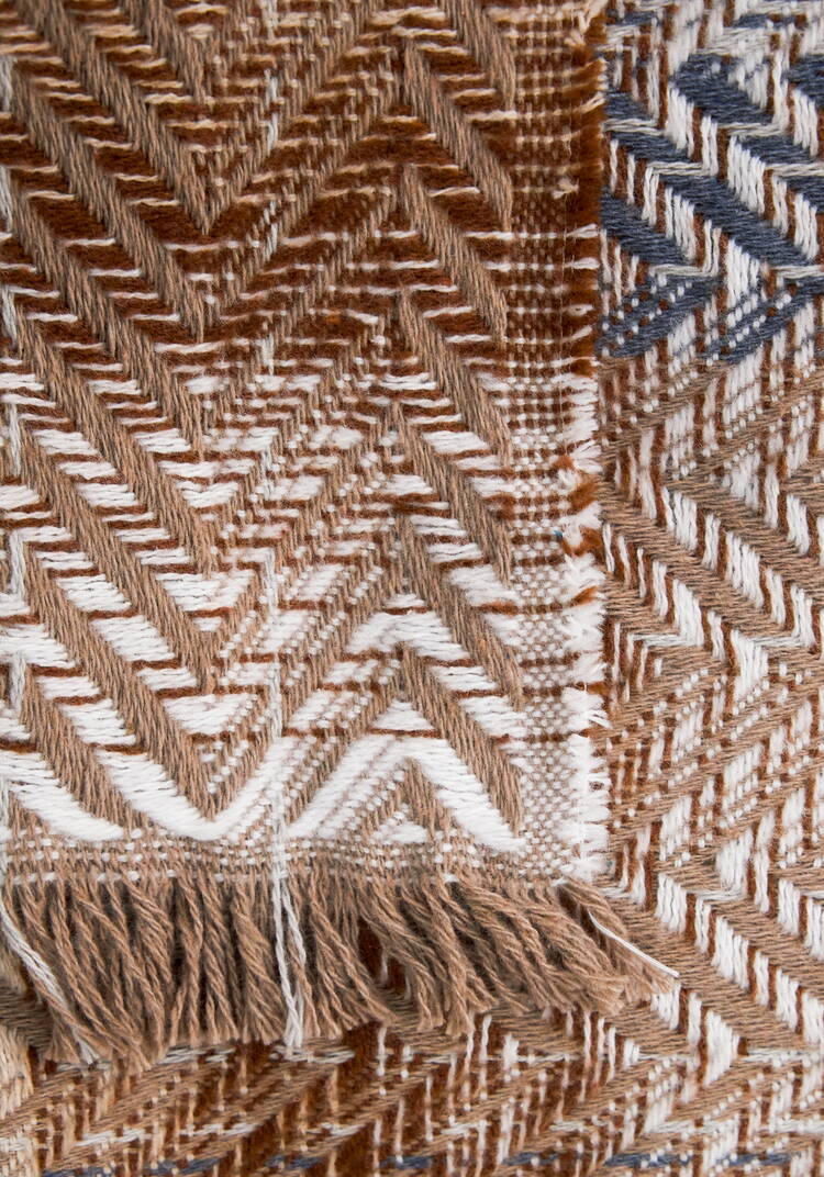 Плед с бахромой Хлопковый жаккард шир.  750, рис. 27