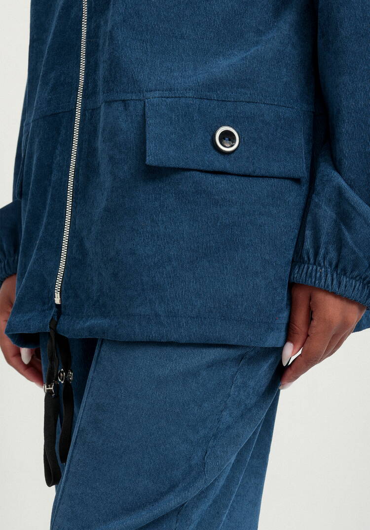 Куртка вельветовая с капюшоном на молнии шир.  750, рис. 6