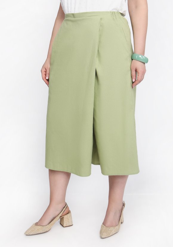 Шорты-бермуды на резинке однотонные шир.  580, рис. 13