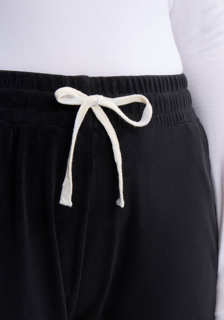 Брюки велюровые прямые на резинке по поясу шир.  750, рис. 18