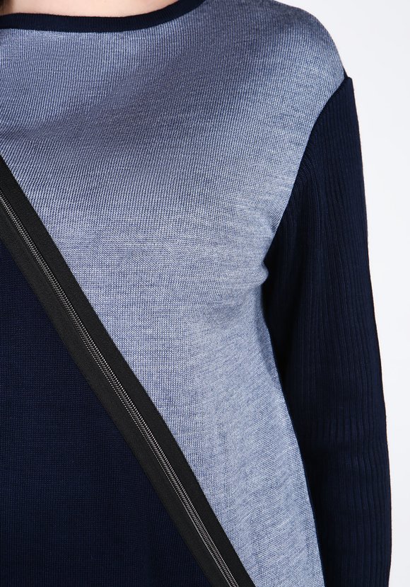 Платье с асимметричной молнией спереди шир.  580, рис. 4