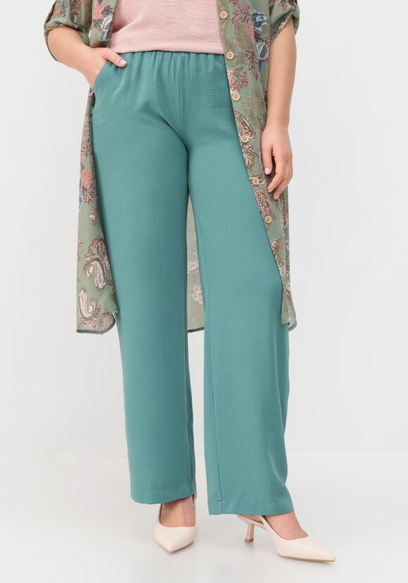 Брюки палаццо на резинке шир.  580, рис. 6