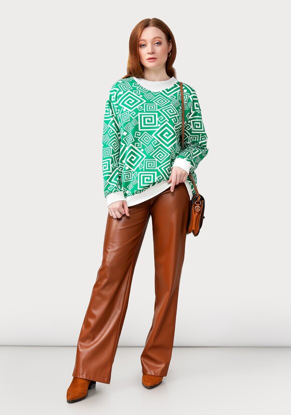 Джемпер из трикотажной ткани шир.  580, рис. 17