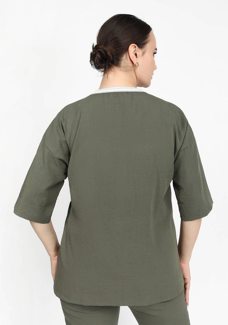 Блуза Спортивный стиль шир.  750, рис. 3