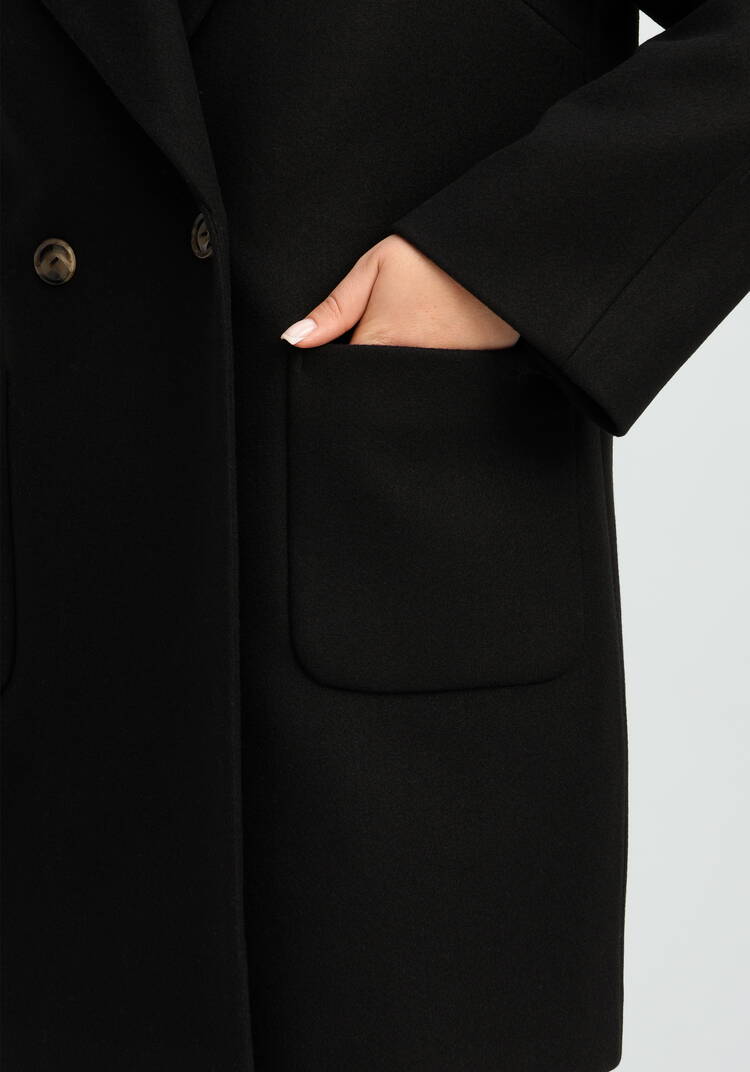 Пальто на подкладе однобортное шир.  750, рис. 29