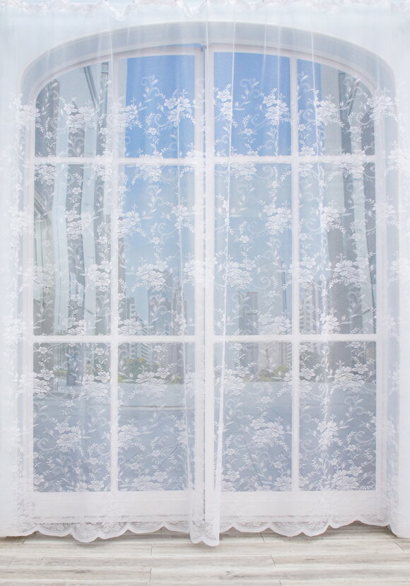 Тюль-жаккард Морозный узор шир.  580, рис. 7