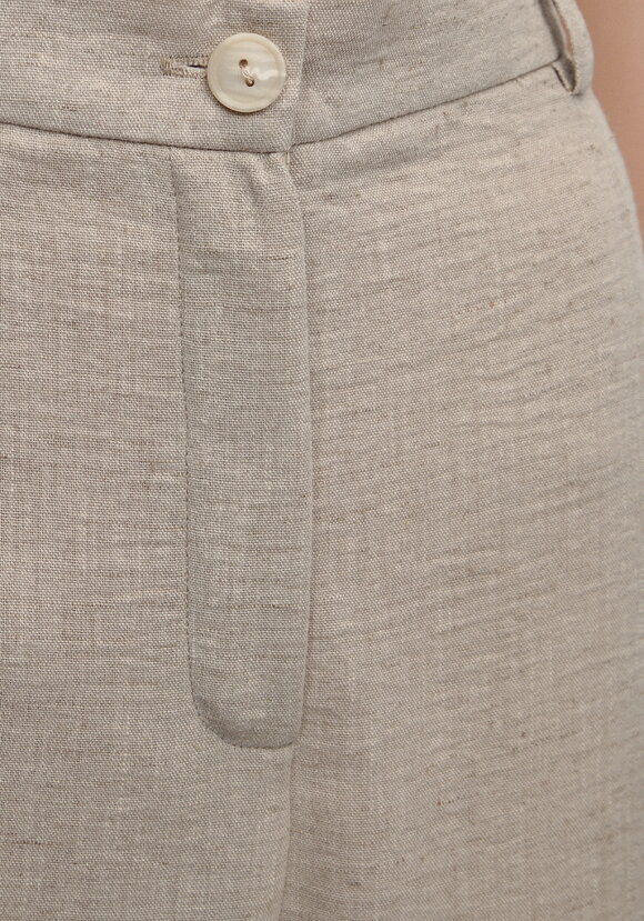 Брюки изо льна с поясом шир.  580, рис. 5