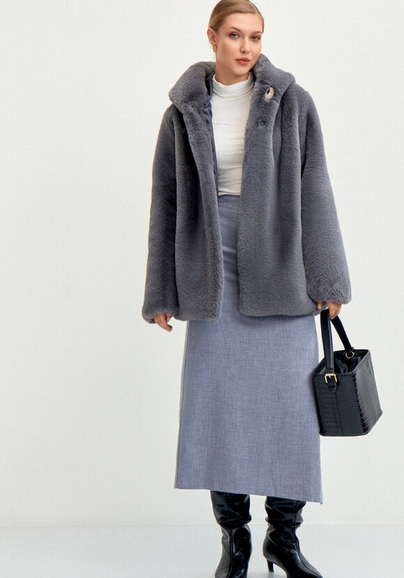 Шуба из эко меха Мишель шир.  580, рис. 11