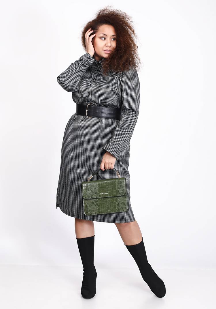 Платье с застежкой на кнопках шир.  750, рис. 6