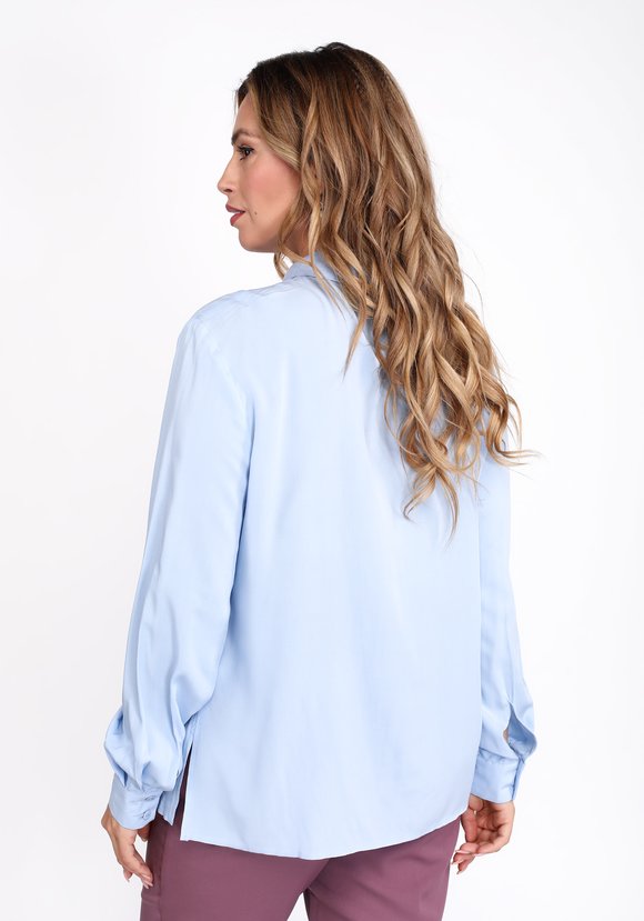 Рубашка базовая с принтом на кармане шир.  580, рис. 5