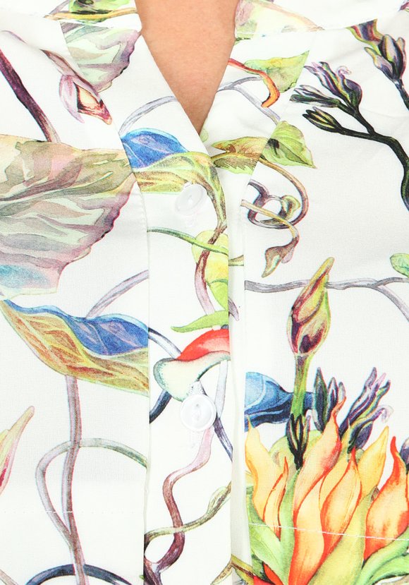 Туника с отрезной кокеткой и пуговицами шир.  580, рис. 4