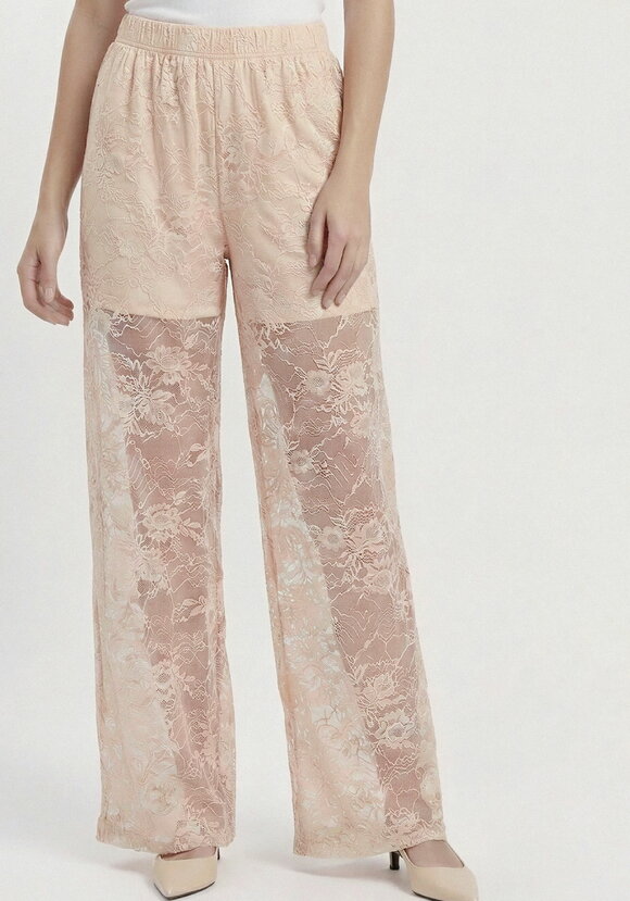 Брюки широкие из кружевной ткани шир.  580, рис. 12