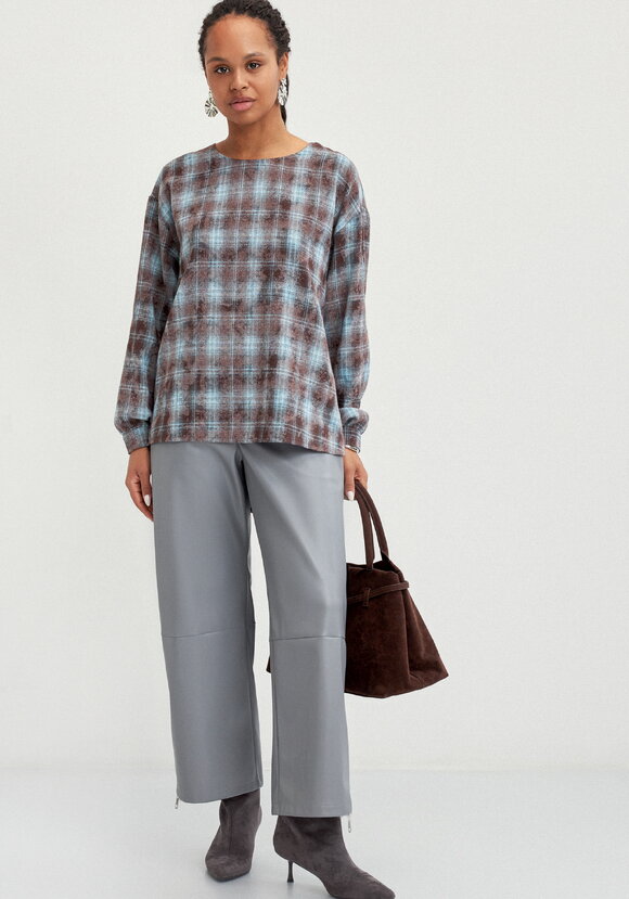 Блуза с застёжкой на спинке шир.  580, рис. 2