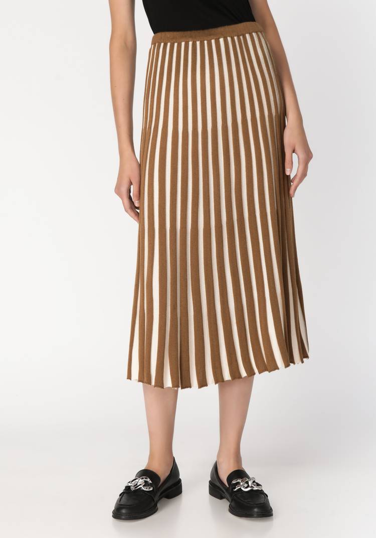 Юбка женская с контрастным плиссе шир.  750, рис. 6