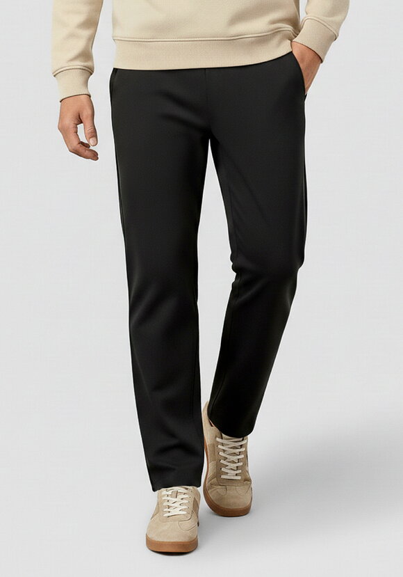 Брюки с цельнокроеным поясом на резинке шир.  580, рис. 8