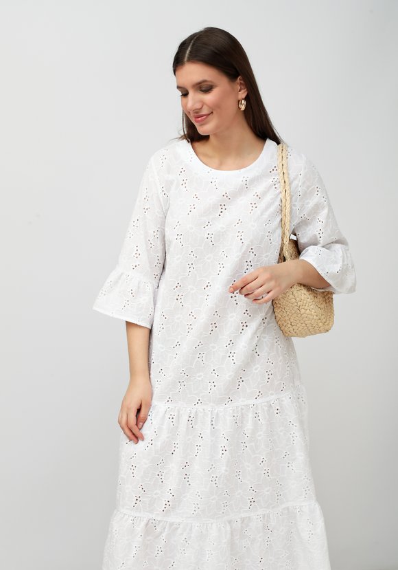 Платье из шитья свободного кроя шир.  580, рис. 9