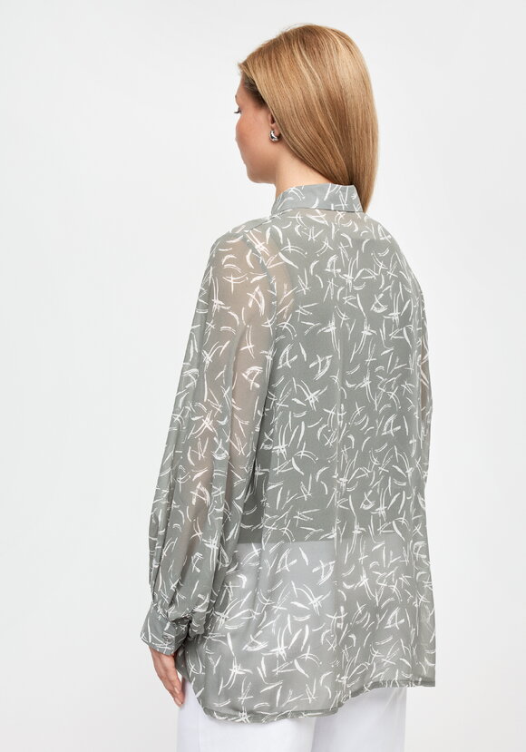 Рубашка из шифона Иветта шир.  580, рис. 8