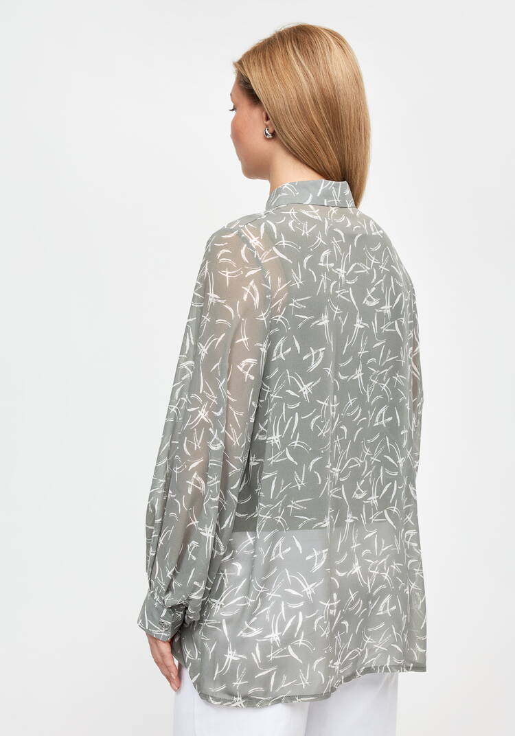 Рубашка из шифона Иветта шир.  750, рис. 8