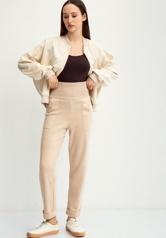 Брюки на широкой эластичной резинке шир.  580, рис. 28