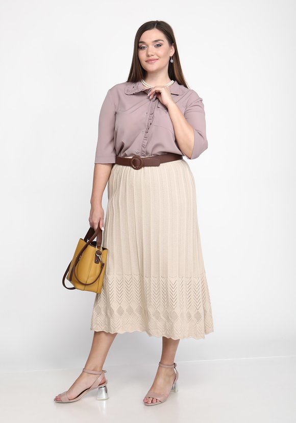 Юбка с ажуром по низу шир.  580, рис. 3