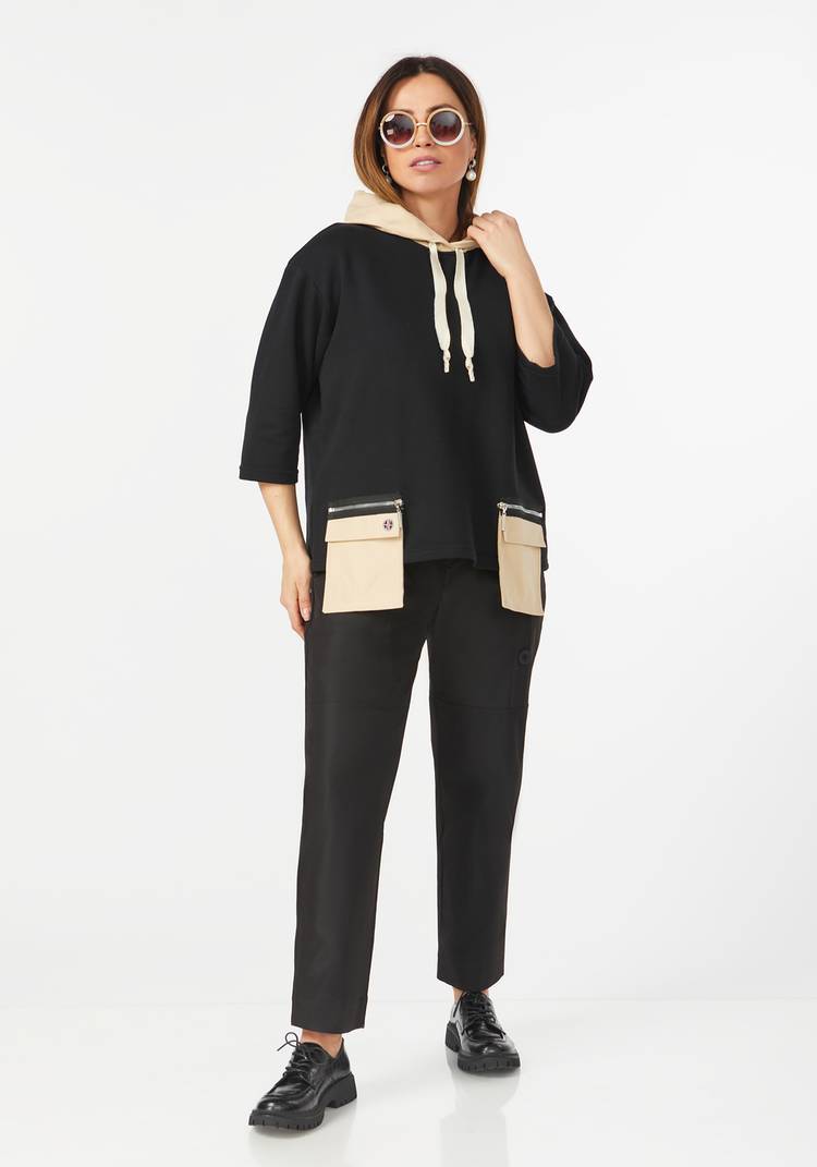 Брюки с декоративными пуговицами по бокам шир.  750, рис. 12