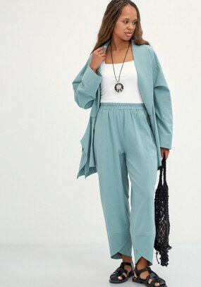 Брюки-тюльпан на резинке