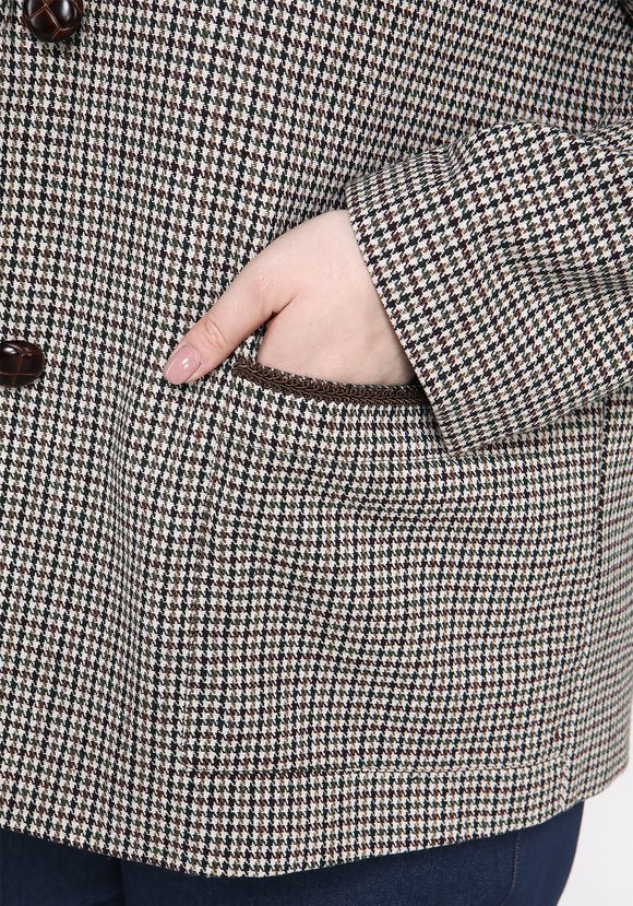 Пиджак прямого силуэта с отделкой тесьмой шир.  580, рис. 6