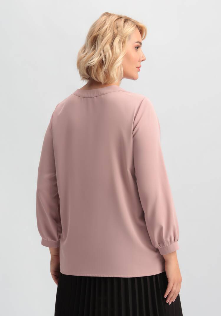 Блуза на пуговицах с декоративными складками шир.  750, рис. 12