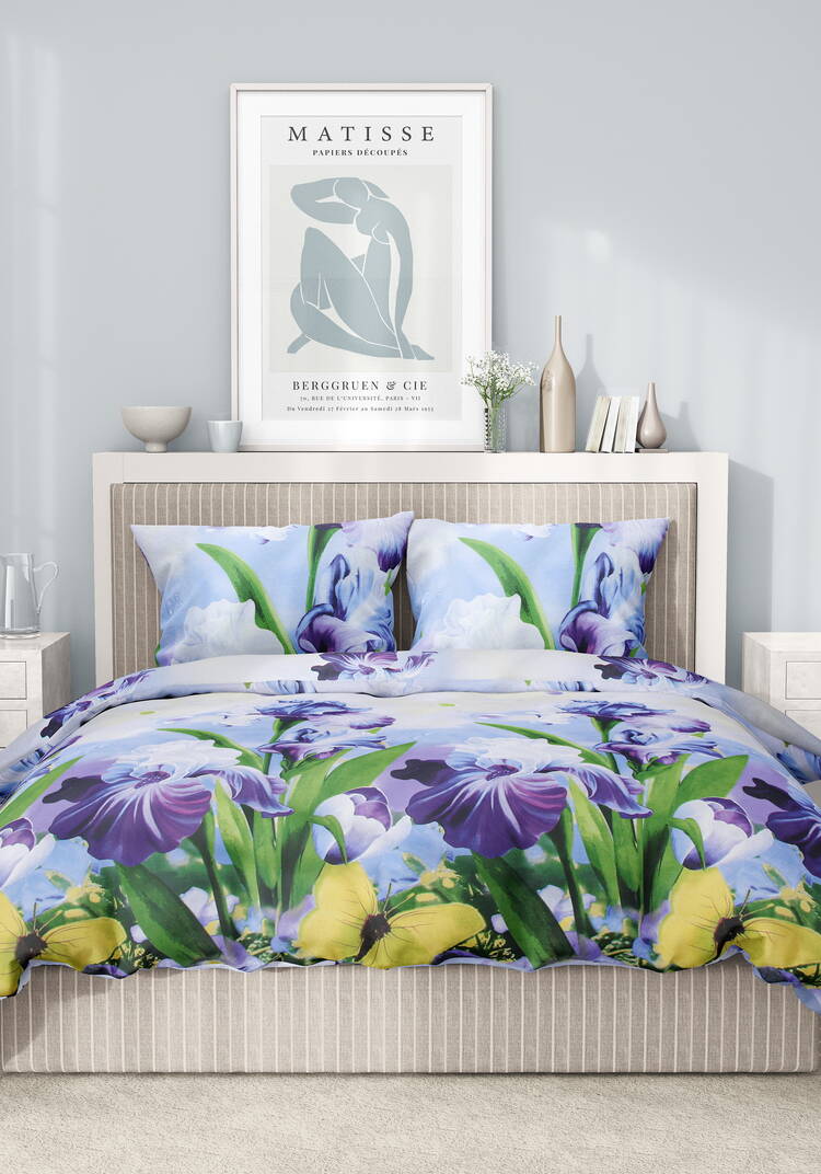 КПБ поплин Ирисы шир.  750, рис. 2