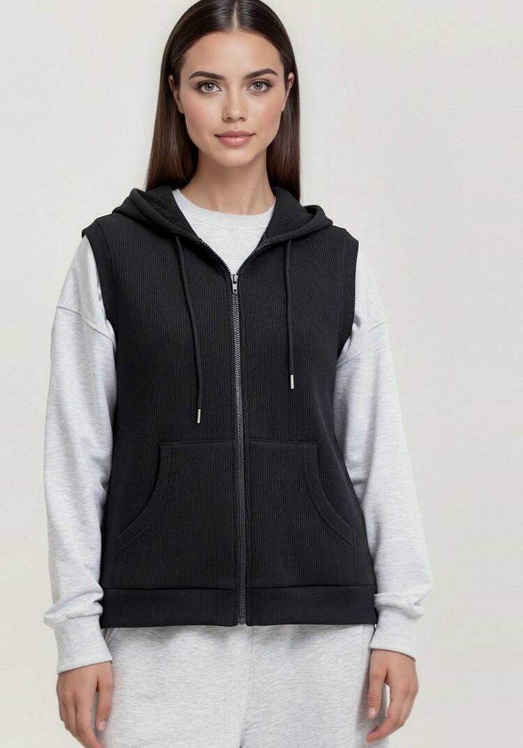 Жилет из микровельвета с начёсом шир.  750, рис. 27