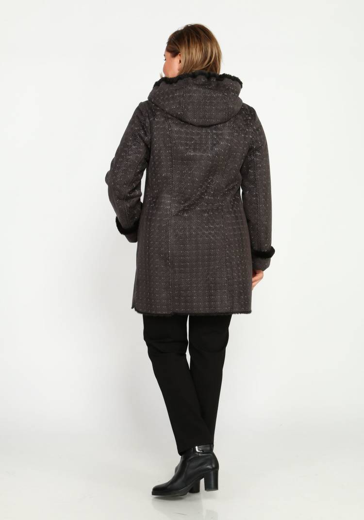 Дубленка с карманами на молнии шир.  750, рис. 3