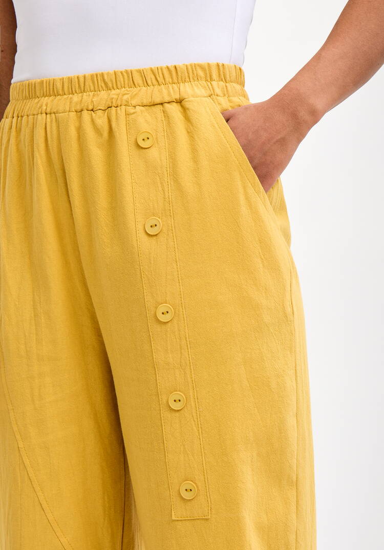 Брюки с декоративной планкой и карманами шир.  750, рис. 37