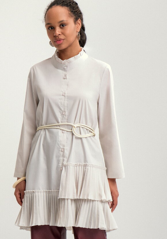 Туника с плиссированным воланом шир.  580, рис. 1