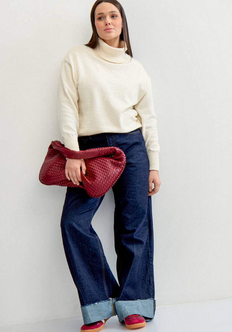 Свитер с объемным воротом шир.  750, рис. 8