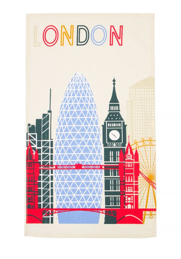 Комплект льняных полотенец  с принтом шир.  580, рис. 6