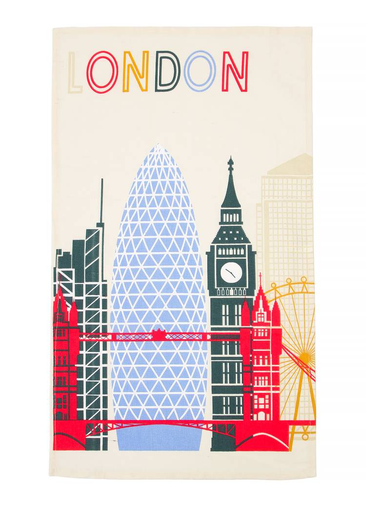 Комплект льняных полотенец  с принтом шир.  750, рис. 6