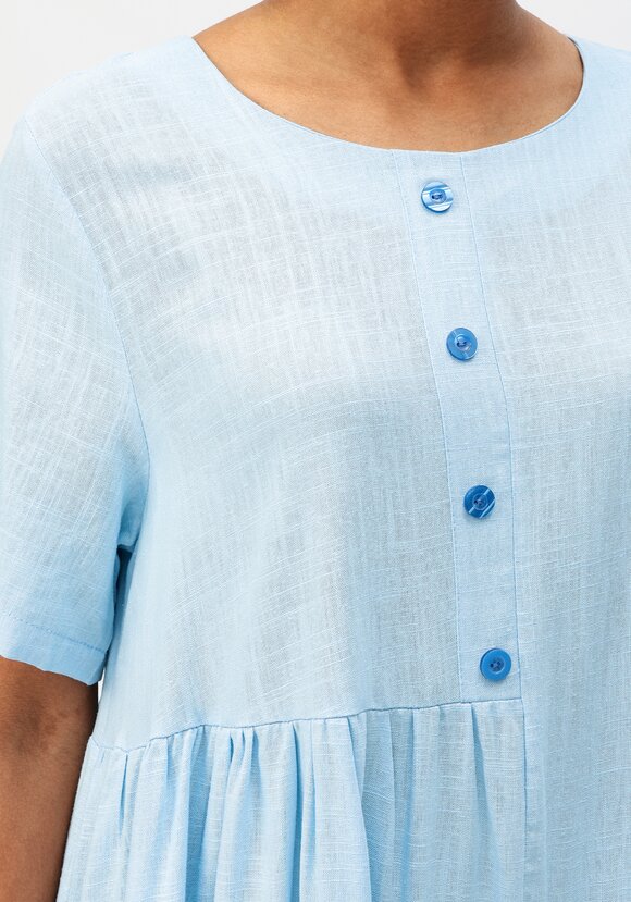 Платье с декоративной планкой и пуговицами шир.  580, рис. 14