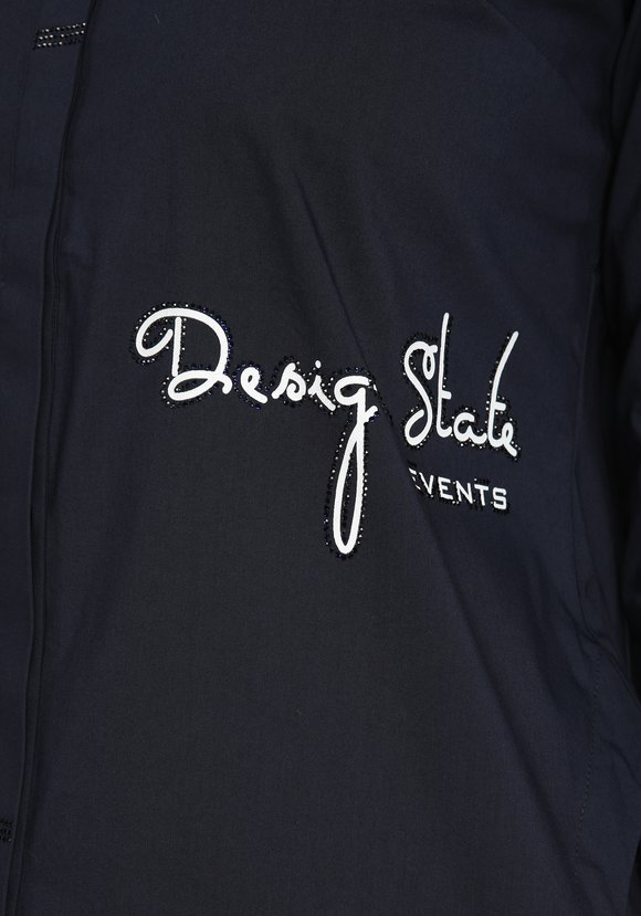 Рубашка с принтом и стразами шир.  580, рис. 8