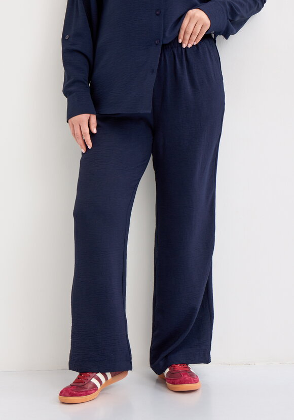 Брюки широкие на резинке по талии шир.  580, рис. 2