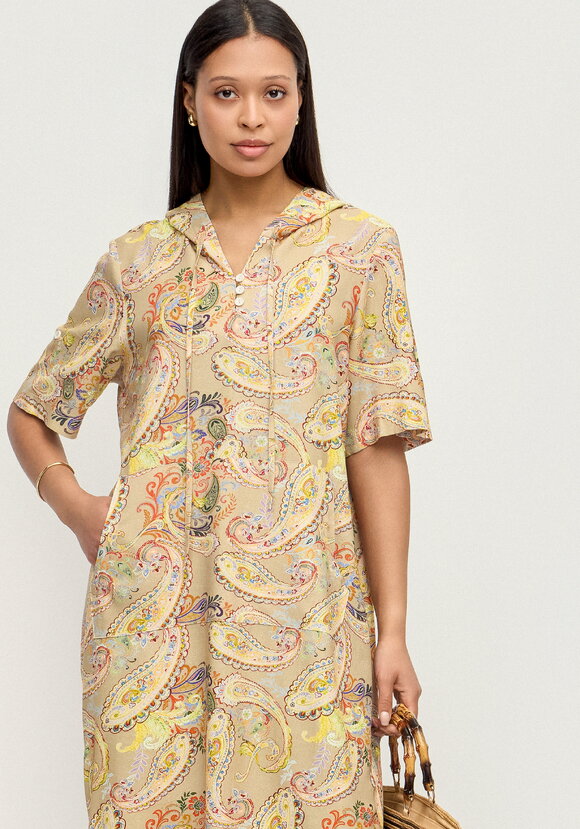 Платье изо льна Летний шик шир.  580, рис. 2